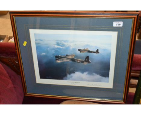 A pencil signed print after Robert Taylor "Sterling's Outward Bound" with signatures 