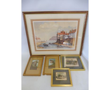 JACK GREEN - a limited edition print, signed by the artist 16/500, a pair of framed images of fishermen and two further print