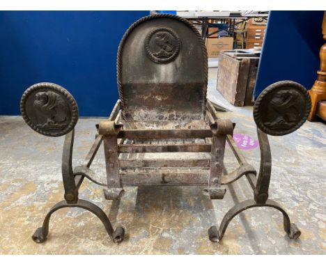 A late 19th/early 20th Century Imperial American fire grate.