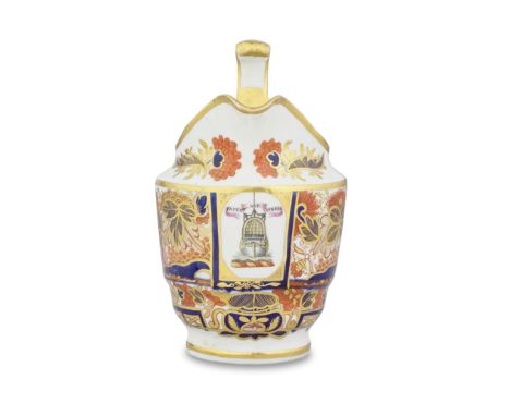 A Chamberlain Worcester milk jug from the 'Horatia Service', circa 1802-03The ovoid jug with an upswept handle and raised lip