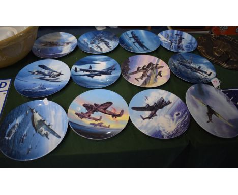 A Collection of Twelve Limited Edition RAF Plates to Include Nine Royal Worcester and Three Wedgwood 