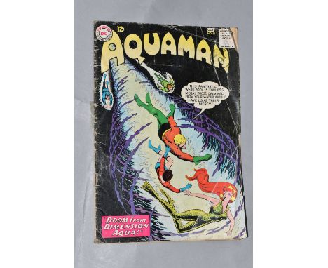 AQUAMAN NO. 11 DC COMIC, first appearance of Mera, comic has some creases but all pages are present and attached correctly