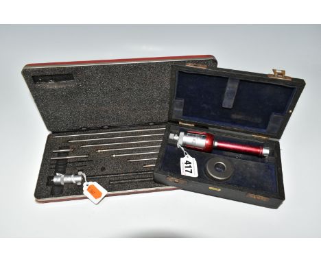 TWO CASED SETS OF TOOLS, one a ball gauge by Bowers Internal Gauge Co Ltd of Bradford, stamped .625, together with a Starrett