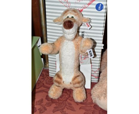 A BOXED STEIFF LIMITED EDITION 'DISNEY CHRISTOPHER ROBIN TIGGER', the Tigger character made from 'reddish blond' mohair and c