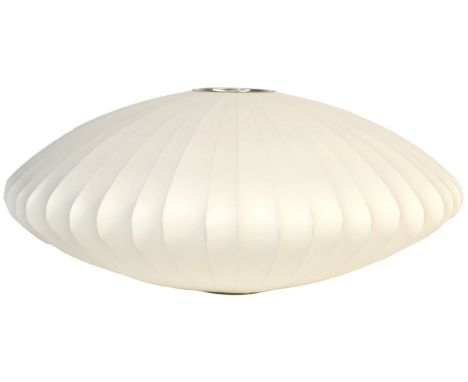 After George Nelson - Bubble Saucer Light - A large contemporary ceiling wall lamp / ligh fixture. The light consisting of a 
