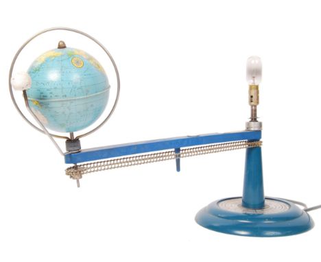 Trippensee - ' The Elementary Planetarium ' - A 1970's Michigan USA retro vintage industrial desk lamp globe with moon being 