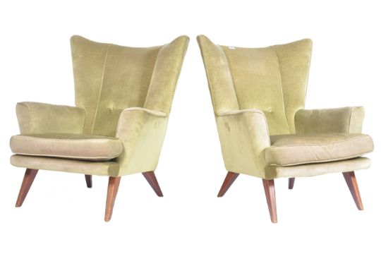 E Gomme G Plan Wing Chair Model B406c A Pair Retro