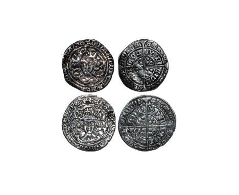 1464-1465 and 1485-1487 AD. Edward IV, first reign, light coinage. Obv: facing bust with quatrefoils at neck within tressure 