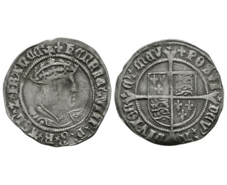 1526-1544 AD. Second coinage, Laker bust D. Obv: profile bust with HENRIC VIII D G R AGL Z FRANCE legend and 'lis' mintmark. 