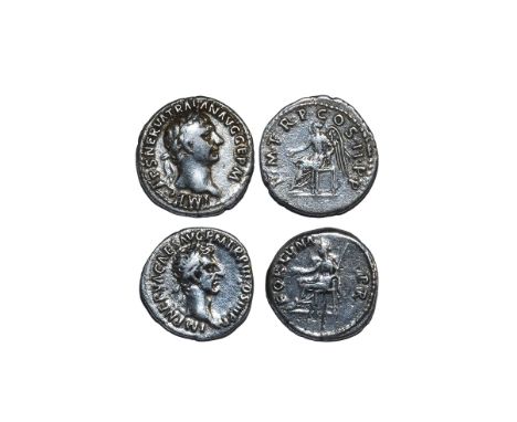 97 AD. Rome mint. Obv: IMP NERVA CAES AVG P M TR P II COS III P P legend with laureate bust right. Rev: FORTVNA P R legend wi