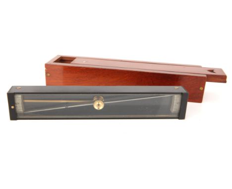 A Trough Compass,  by Thomas Pocklington, Toronto, in mahogany case