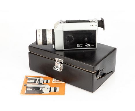 A Canon Auto Zoom 814 Cine Camera, super 8, with various accessories, in  maker's case