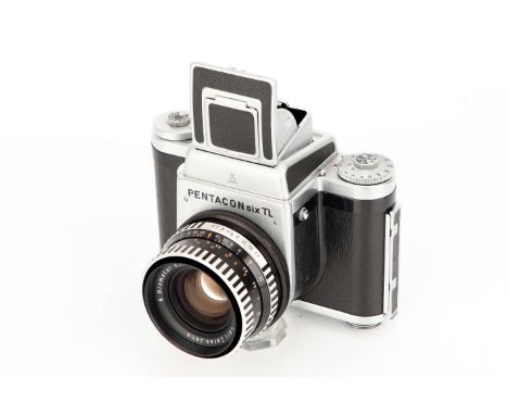 A Pentacon Six TL Medium Format Camera, with Carl Zeiss Jena Biometar f/2.8 80mm lens