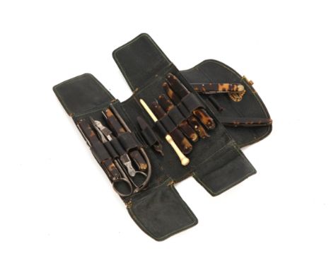 A Pocket Surgical Instrument Set by Arnold &amp; Sons, with additional items by other makers, set includes nine folding instr