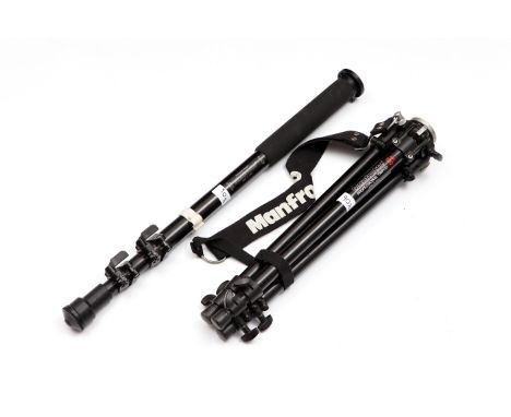 A Manfrotto ART 190 Tripod, together with 434SSB monopod (2)