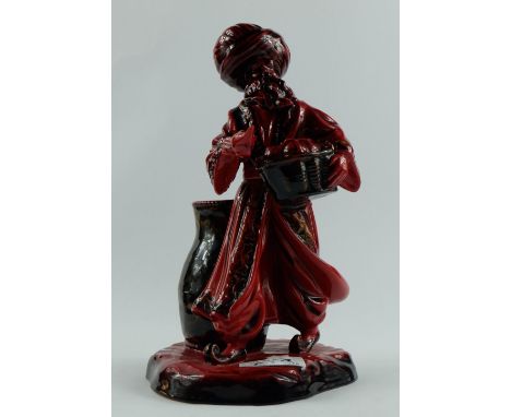 Royal Doulton flambe figure The lamp Seller HN3278