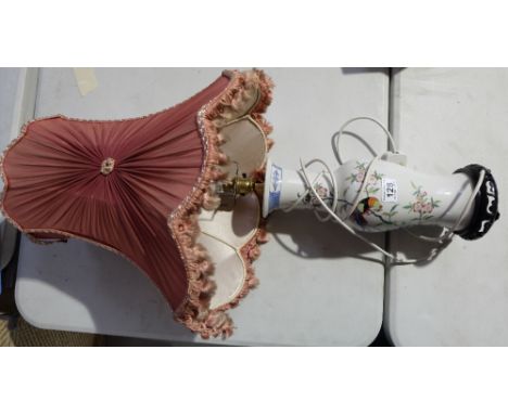 Oriental style lamp with shade 