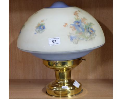 Large 1950's painted ceiling lamp with fitment.