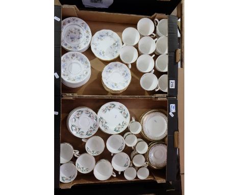 A collection of mixed pottery items to include Colclough, Ridgway, Crown Staffs and Royal Grafton Majestic cups and saucers (