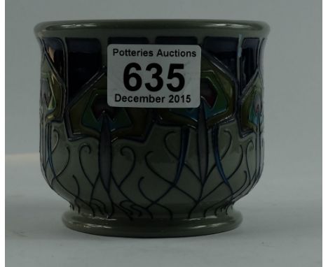 Moorcroft Peacock Parade Planter trial date 19/7/12 height 9cm