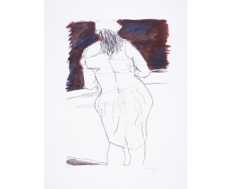 Bob Dylan (b.1941)Woman In Red Lion Pub, from The Drawn Blank Series (2008)Digital pigment print in colours, 2008, signed in 