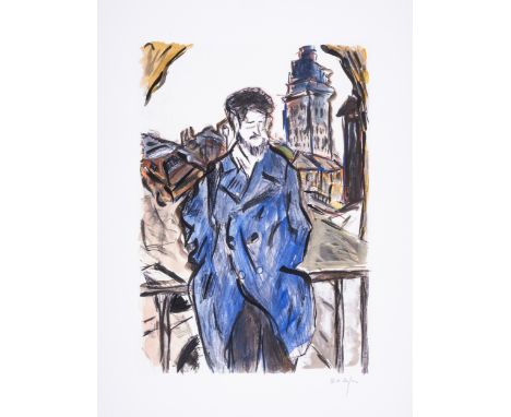 Bob Dylan (b.1941)Man On A Bridge, from The Drawn Blank Series (2008)Digital pigment print in colours, 2008, signed in pencil