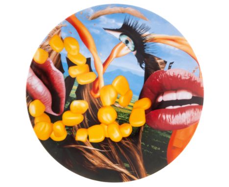 Jeff Koons (b.1955)Lips Coupe PlateGlazed Limoges porcelain multiple, 2013, numbered from the edition of 2500, published by B