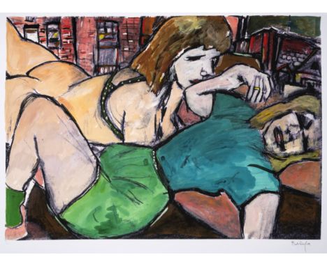 Bob Dylan (b.1941)Two Sisters, from The Drawn Blank Series (2008) (Large)Digital pigment print in colours, 2008, signed in pe