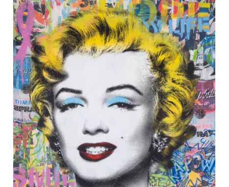 Mr Brainwash (b.1966)Marilyn MonroeMixed media on paper, 2024, signed in ink, with the accompanying certificate of authentici