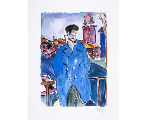 Bob Dylan (b.1941)Man On A Bridge, from The Drawn Blank Series (2008)Digital pigment print in colours, 2008, signed in pencil