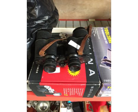 BINOCULARS AND 35MM CAMERA
