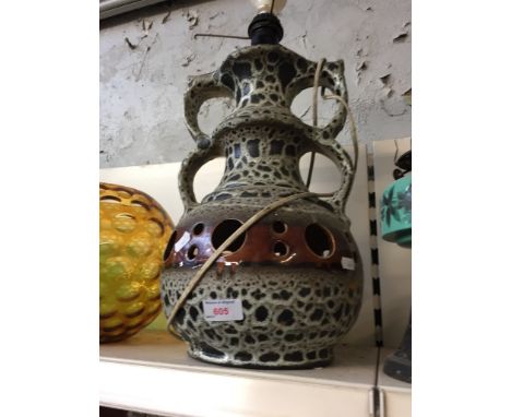 70S POT LAMP, H58CM - NO SHADE      D5