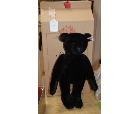 A Steiff UK black bear 1500 pieces, boxed with certificate