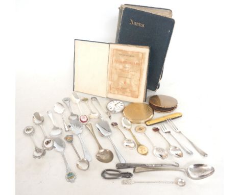 LOT OF COLLECTABLES
including 'The Poetical Works of Robert Burns' edited by Joseph Skipsey dated 1887, another book of Burns