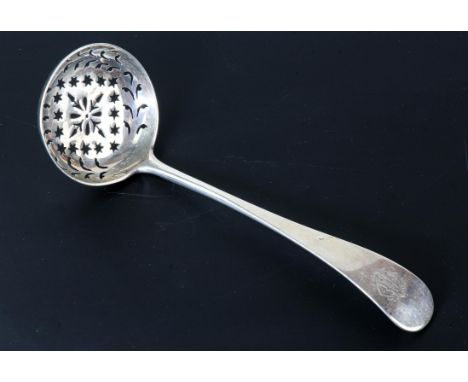 Victorian sifter ladle by George Maudsley Jackson, London 1883.