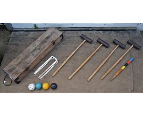 Vintage Townsend Croquet Ltd croquet set