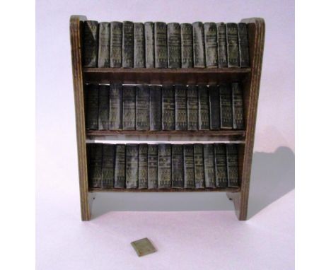 Shakespeare, William Works. Allied Newspapers, [1932]. 16mo (40 vols). Org. black cloth, spines gilt, in wooden bookcase. Pro