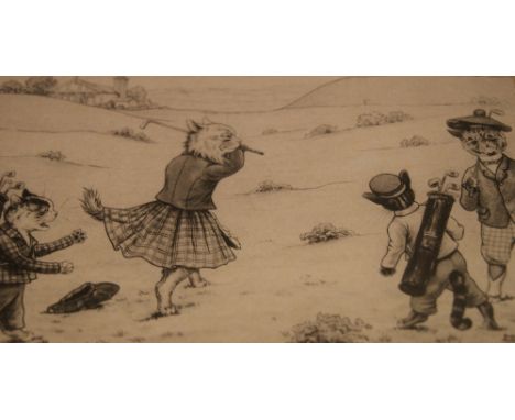 After Louis Wain; a collection of ten prints