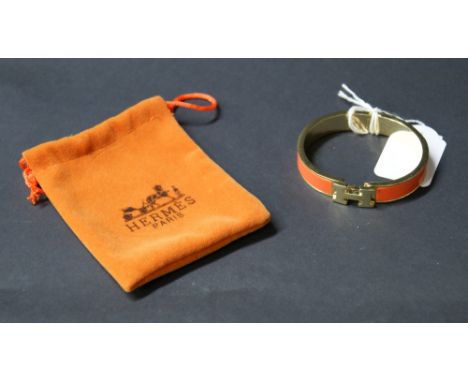 Hermès of Paris; gold-plated bangle 
