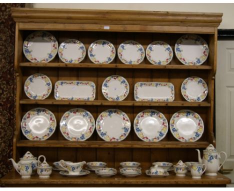 Villeroy & Boch "Melina", a comprehensive six place setting dinner service, with tea and coffee service CONDITION REPORT; All