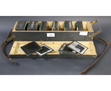 Approximately sixty glass lantern slides