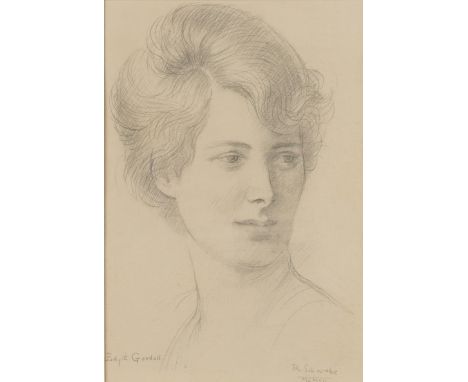 RANDOLPH SCWABE (BRITISH, 1885-1948)Portrait of Edyth Goodall signed and dated 'R. Schwabe MCMVII' (lower right) pencil 31 x 