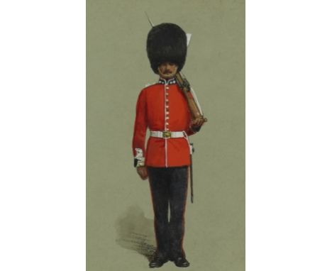 RICHARD SIMKIN (BRITISH, 1840-1926) (9)Grenadier Guards studies; Private, Drill Order, c.1900; The First or Grenadier Regimen
