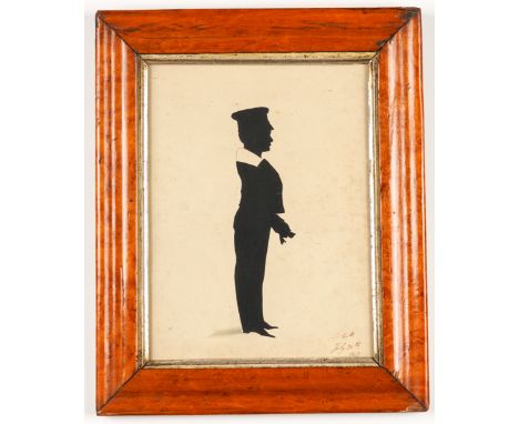 C*** B*** (BRITISH, 19TH CENTURY) (5)Silhouette of a boy
signed with initials and dated 'C B July 24th 1847' (lower right)
23