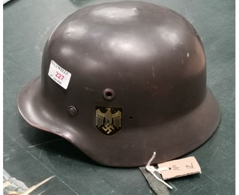 A WWII style German helmet 