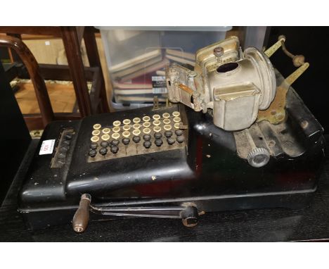 A 1920's vintage comptometer by Burroughs 