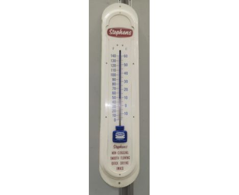 A wall thermometer advertising 'Stephen's' 