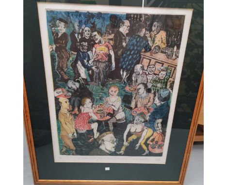 Michael 'Mick' Wotton': 'Yet Another Saturday Night - Habit and Monotony', artist signed limited edition print, 11/25, dated 