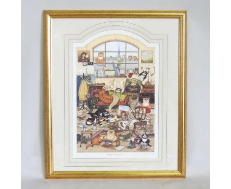 Linda Jane Smith, 20th century, Parisien Pandemonium, limited edition print, 50 x 33cm