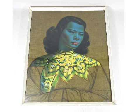 After Tretchikoff, The Chinese girl, print, 49 x 60cmLooks to be in ok condition, although we have not removed it from the fr